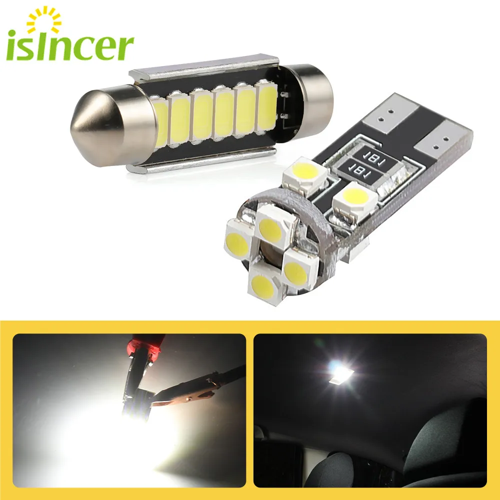 

18pcs T10 Festoon Canbus LED Bulbs Replacement for BMW 3 Series F30 Error Free Interior Light Bulbs Led Car Light