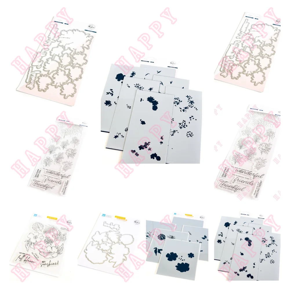 

Metal Cutting Dies Stamps Stencils Garden Bouquet Sunshine Decoration Template For DIY Scrapbook Diary Card Embossing Handcraft