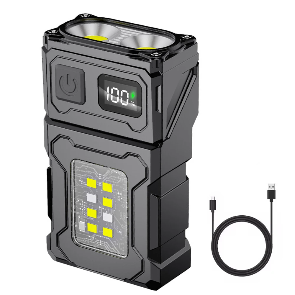 

Портативный светодиодный фонарик COB