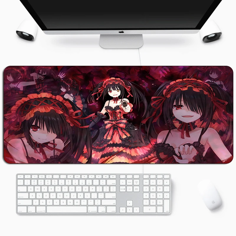 

Date a Live Mouse Pad Gamer XXL Home New Mouse Mat Desk Mats MousePads Gamer Natural Rubber Carpet Anti-slip Office Table Mat