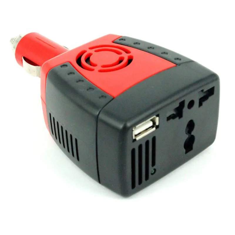 

Автомобильный преобразователь напряжения 150 Вт прикуриватель USB Автомобильное зарядное устройство 12 В от постоянного тока до 220 В/110 В перем...