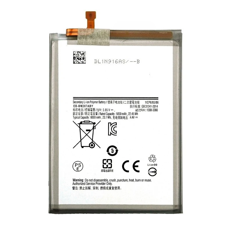 Фото Аккумулятор EB-BM207ABY для Samsung M20S/M307/M31/M21S/M30S/M21/F41, высококачественная сменная батарея повышенной емкости с инструментами для замены №5