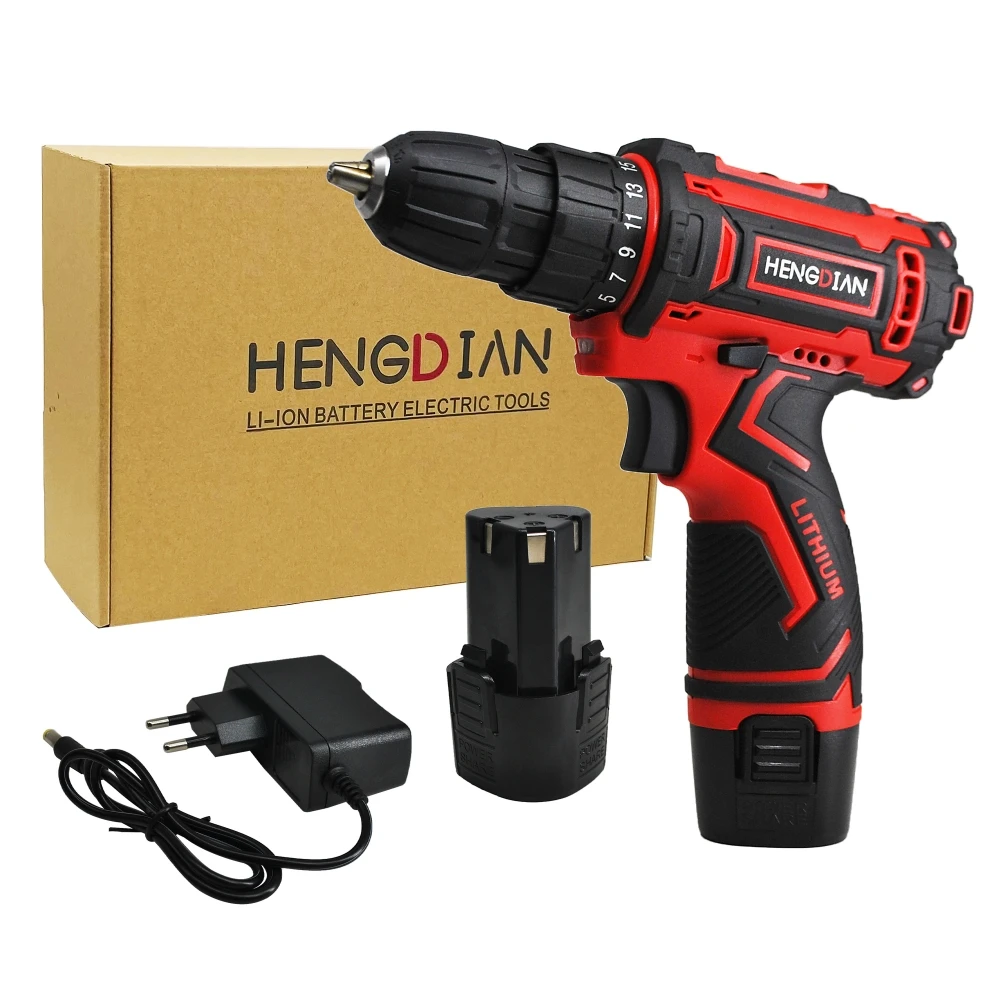 12V Electric Screwdriver Cordless Drill Power Driver 12-Volt