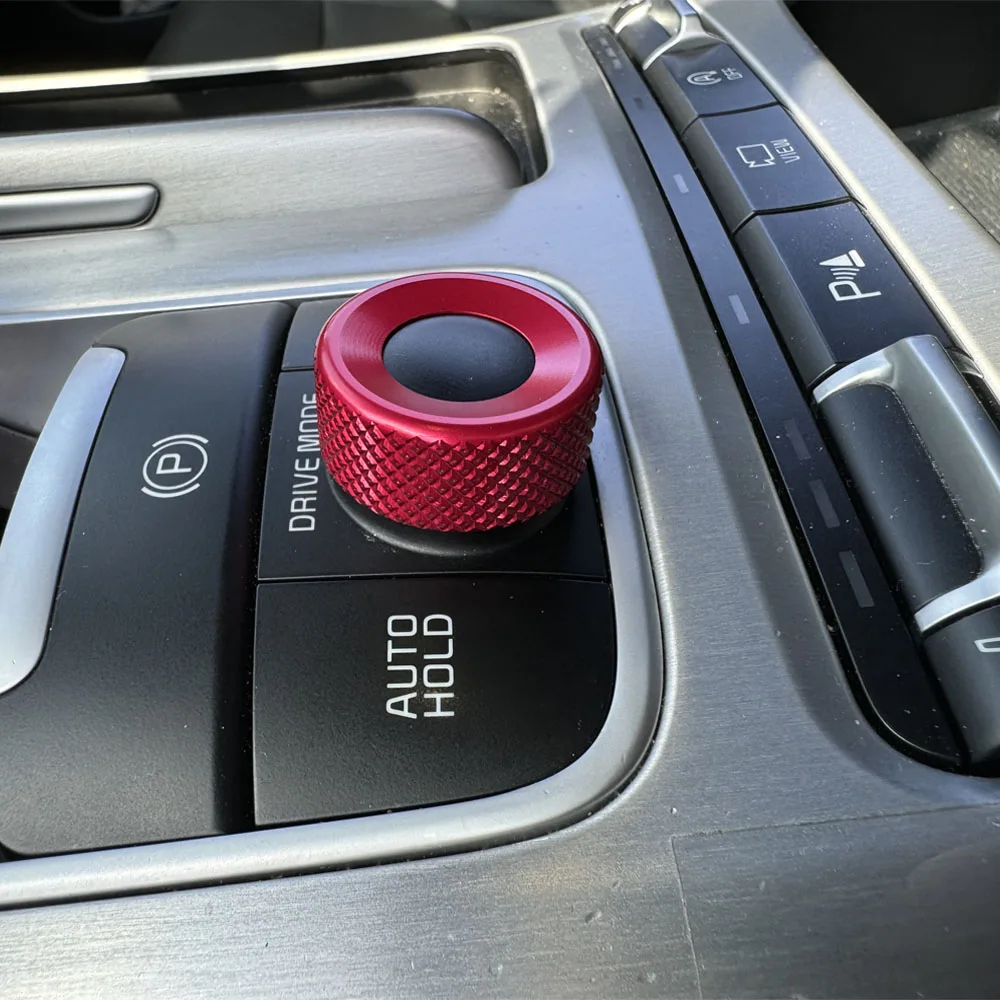 Алюминиевая модель привода центральной консоли, ручка переключателя, кольцо, накладка для Kia Stinger 2019-2024, аксессуары для интерьера