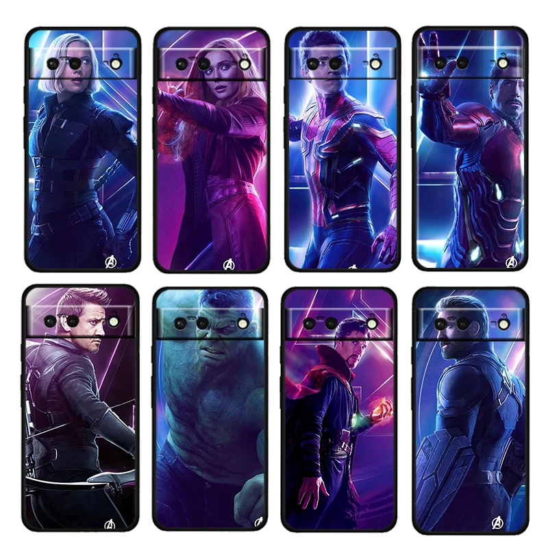 

Marvel Infinity War Poster Shockproof Cover For Google Pixel 7 6 6A 5 4 5A 4A XL Pro 5G 4G TPU Soft Silicone Black Phone Case