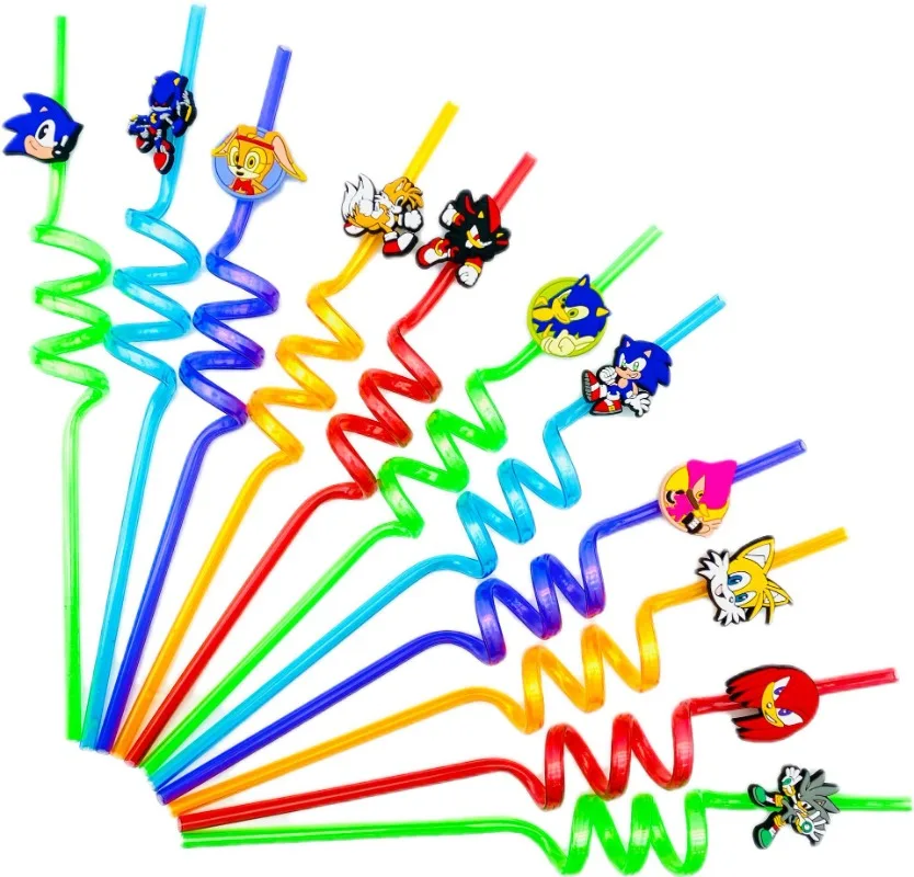 10 шт. персонаж аниме Sonic Ежик многоразовые стены украшение праздничные подарки