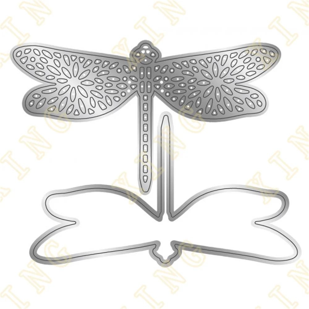 

Dainty Dragonfly Metal Craft Cutting Dies Diy Scrapbook Paper Diary Decoration Card Handmade Embossing New Product for 2022