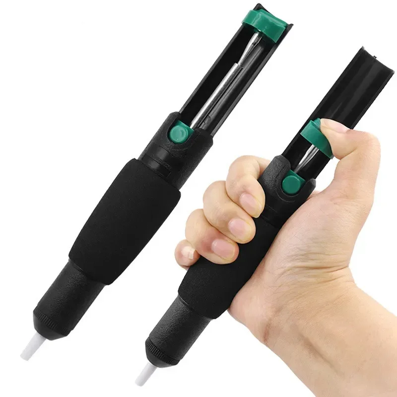 

Plastic Iron Gun Pump Soldering Desoldering Soldering Desolder Sucker Pen Removal Powerful Vacuum Tin Suction Tools Hand Welding