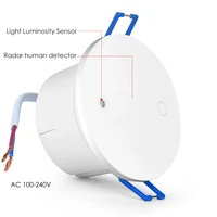 tuya zigbee human body sensing detection 110v 240v light luminosity sensor millimeter wave radar human presence detector