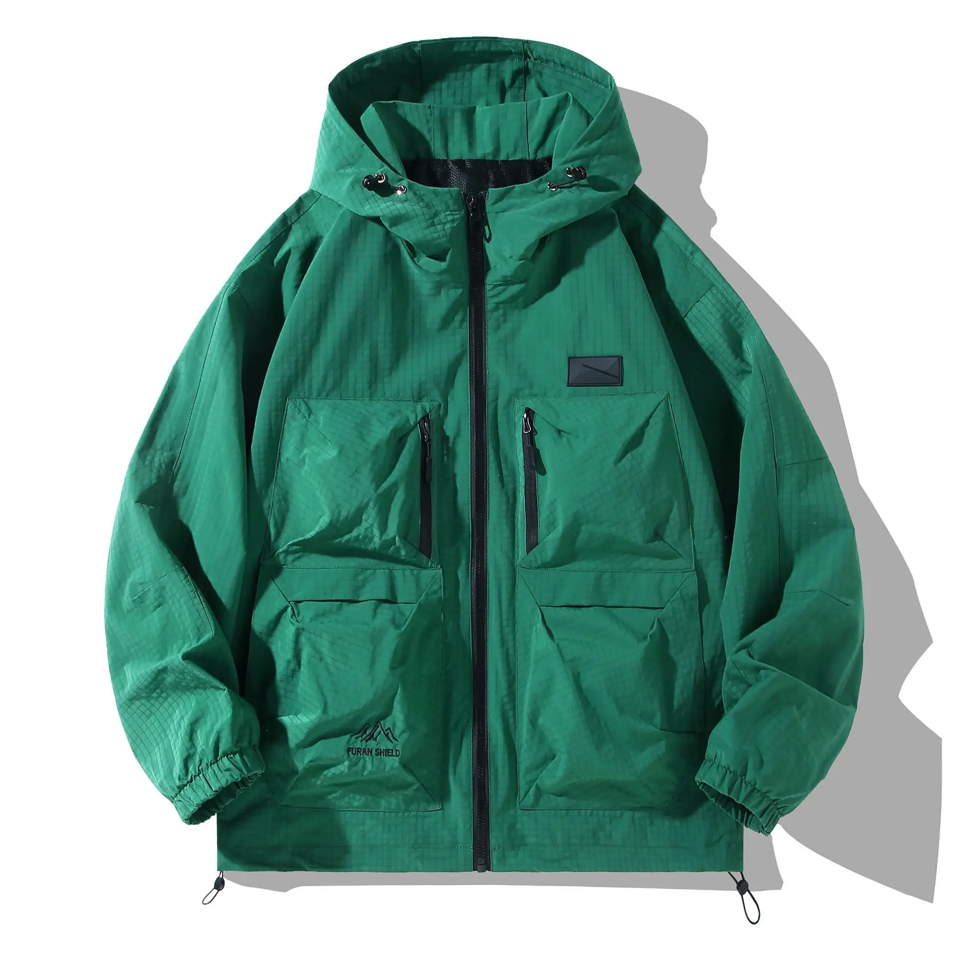 Ветровка-карго Мужская однотонная водонепроницаемая 180 кг