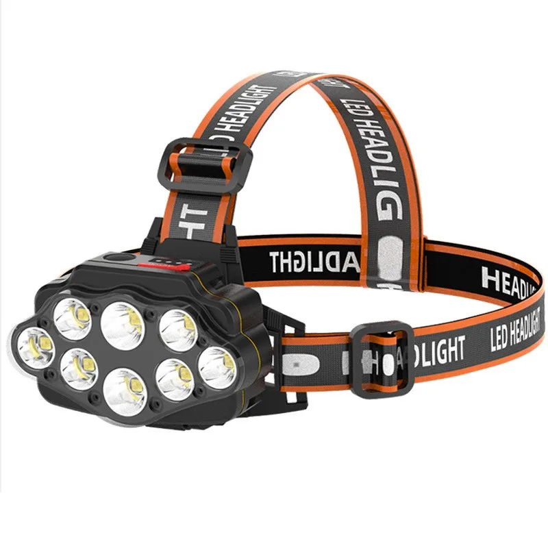 USB Rechargeable LED Headlamp Night Cycling Bike Lights Headlights Fishing Hiking Cycling Equipment Head Mounted Searchlight