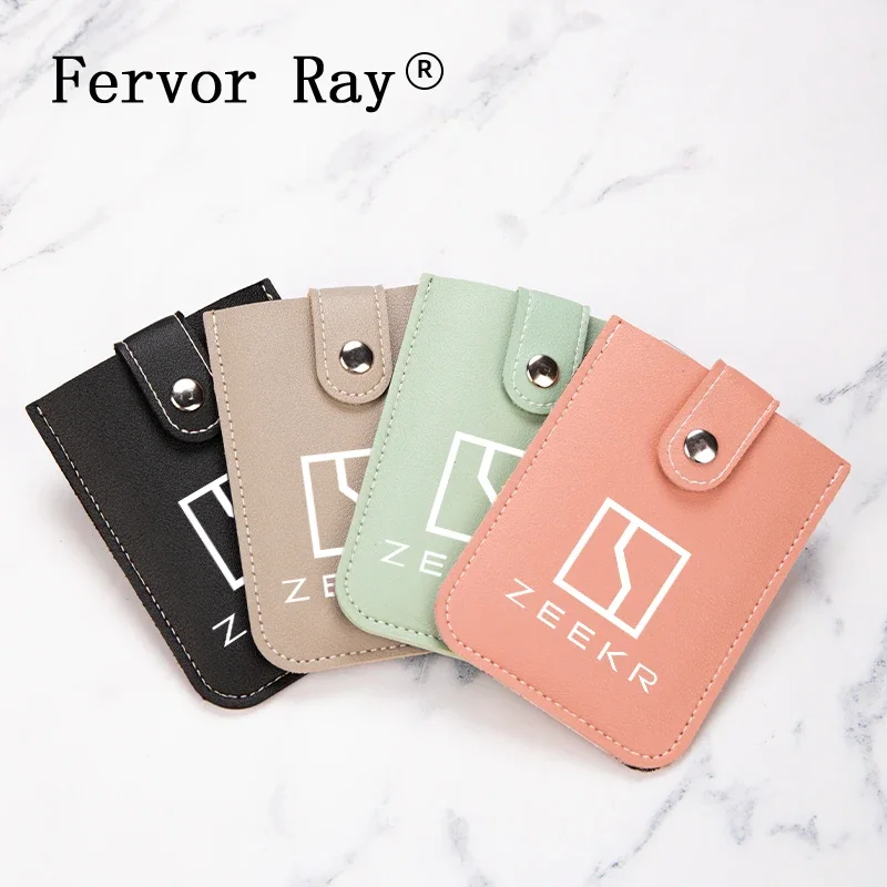 

Leather Credit Card Holder Bank Cardholder Case Walle For Geely ZEEKR 001 009 Station Wagon X Car Stuff