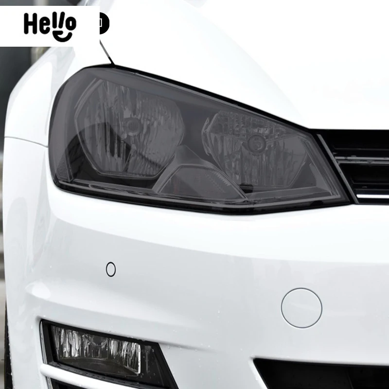 

2 шт. для Volkswagen Golf 7 MK7 2012-2019 аксессуары тинт для автомобильной фары Черная защитная пленка задний свет прозрачная наклейка из ТПУ