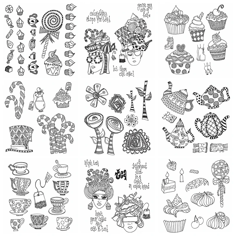 

Прозрачные силиконовые штампы для скрапбукинга, 7 х8, 5 дюймов