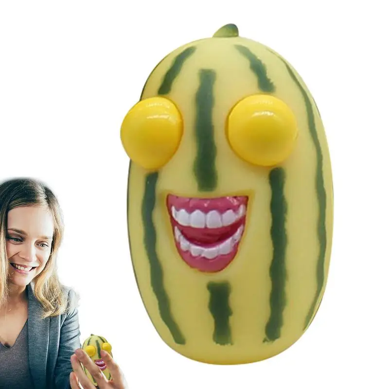 

Eye Popping Toy Watermelon Shape Squeeze Pinch Toy Squeeze Eyes Bouncing Watermelon Toys For Adults Children Kids Boys