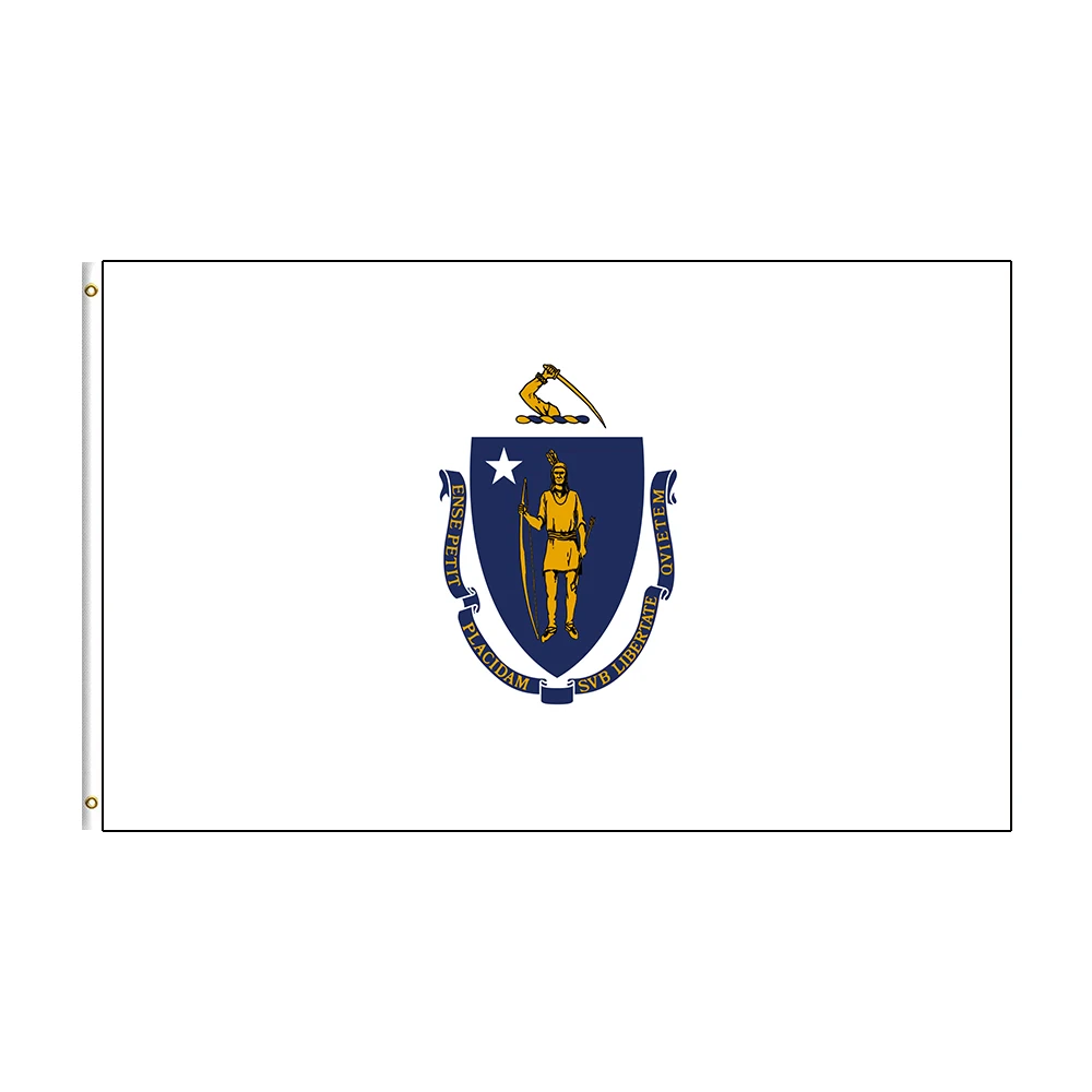 3x5 Ft Massachusetts Flag Polyester Printed State Banner For Decor