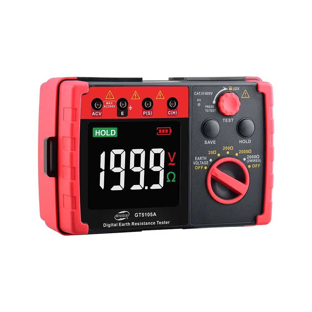 

Цифровой тестер сопротивления земли BENETECH GT5105A