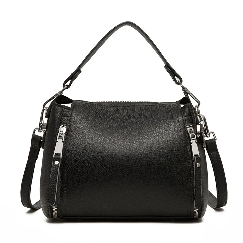 

Brand women's handbag leather shoulder bag leather shoulder bag fashion new European and American retro leather bag