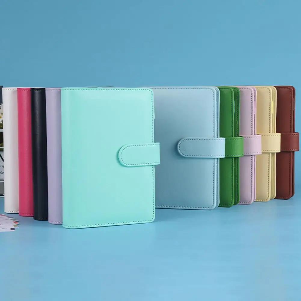 

1 Set Popular Planner Magnetic Buckle Closure Portable Schedule Book 6 Holes Binder Schedule Book