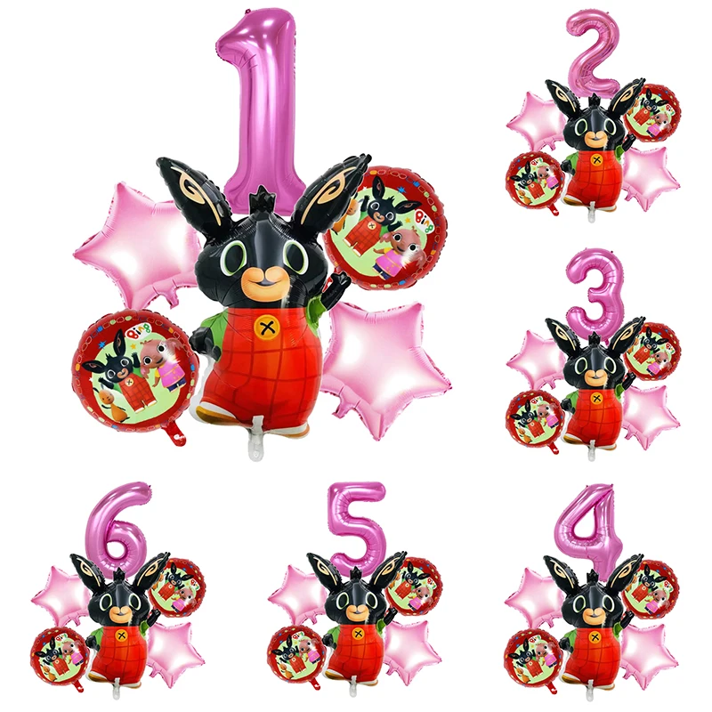 

Big Size Rabbit Pink Number Balloon Birthday Wedding Party Decorations Foil Balloons Kid Boy Toy Baby Shower Toy Gift