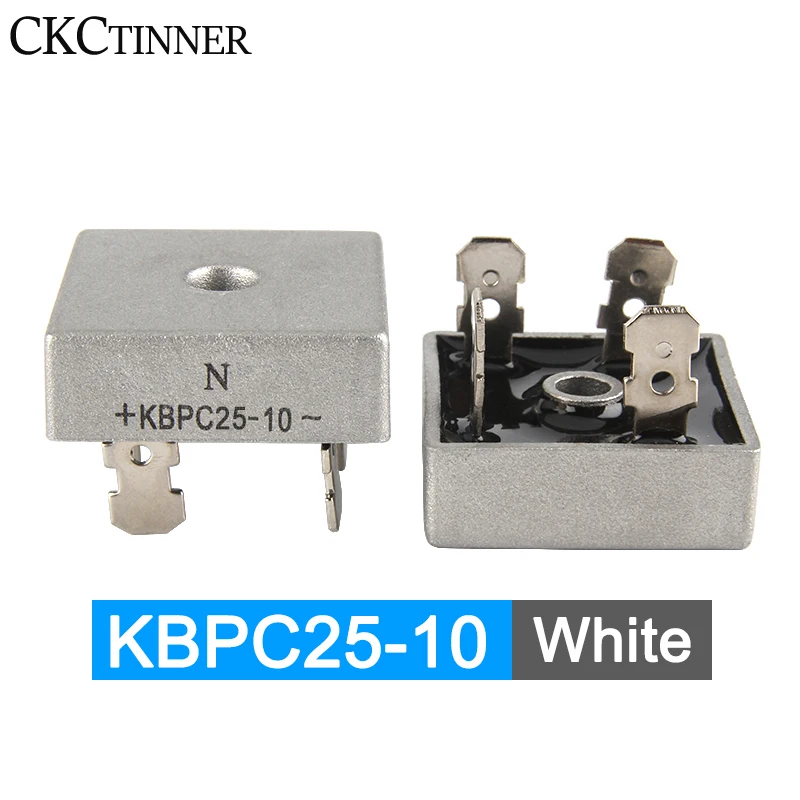 

Сварочные булавки KBPC0510/1010/1510/1510/2010/2510/3010/3510/5010, металлический чехол, однофазный полуволновой диодный мост, выпрямитель, 2 шт.