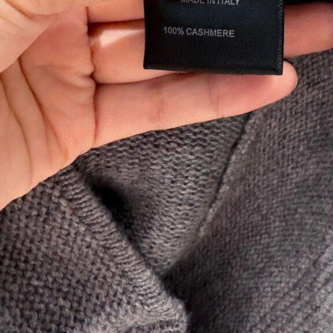 Женский кашемировый кардиган в полоску повседневный однобортный вязаный с