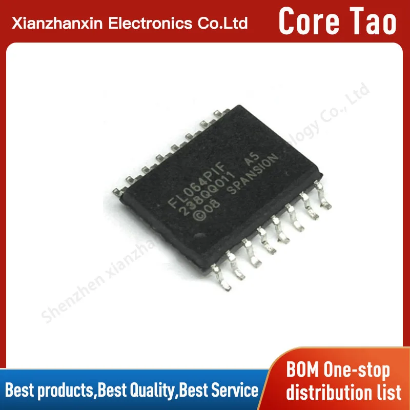

1~5pcs/lot S25FL064P0XMFI001 FL064PIF SOP16 Memory flash chip IC in stock