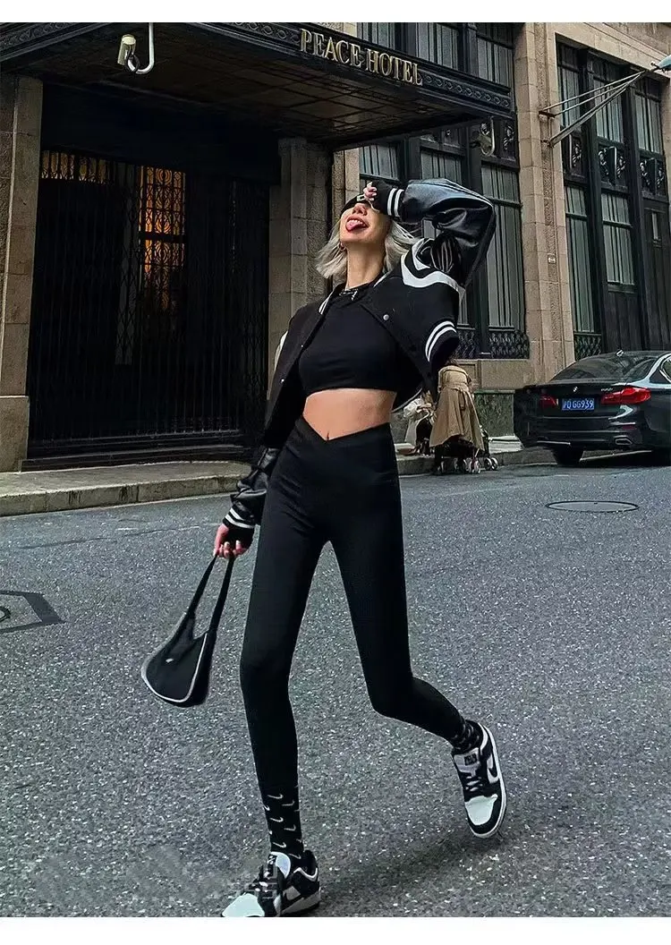 MOLAN Za Woman PU Jacket Leather Coat Fashion New High Street O Neck Outwear Top Female Vintage Chic Baseball Coat