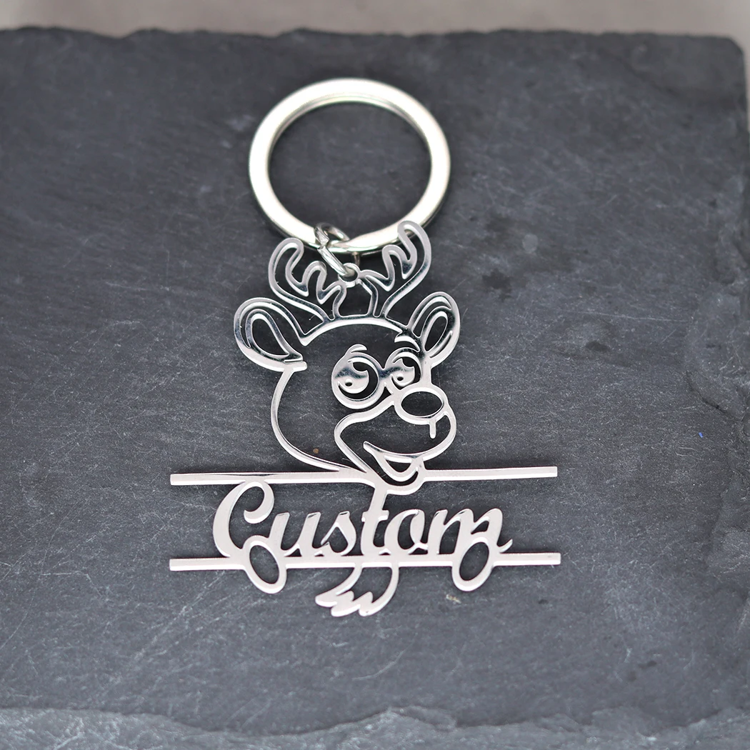 Брелок из нержавеющей стали по индивидуальному заказу очаровательный брелок с