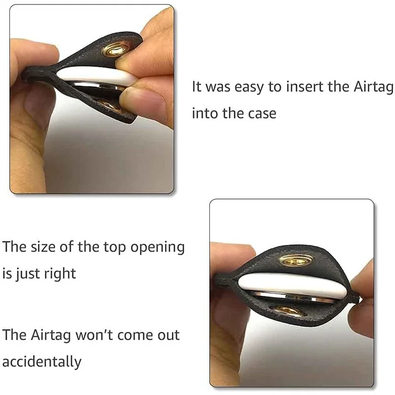 Кожаный держатель Airtag для Apple