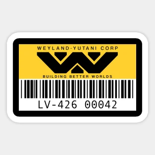 

Weyland Yutani Asset Tag 5PCS Stickers for Home Laptop Luggage Wall Print Water Bottles Room Decorations Background Anime