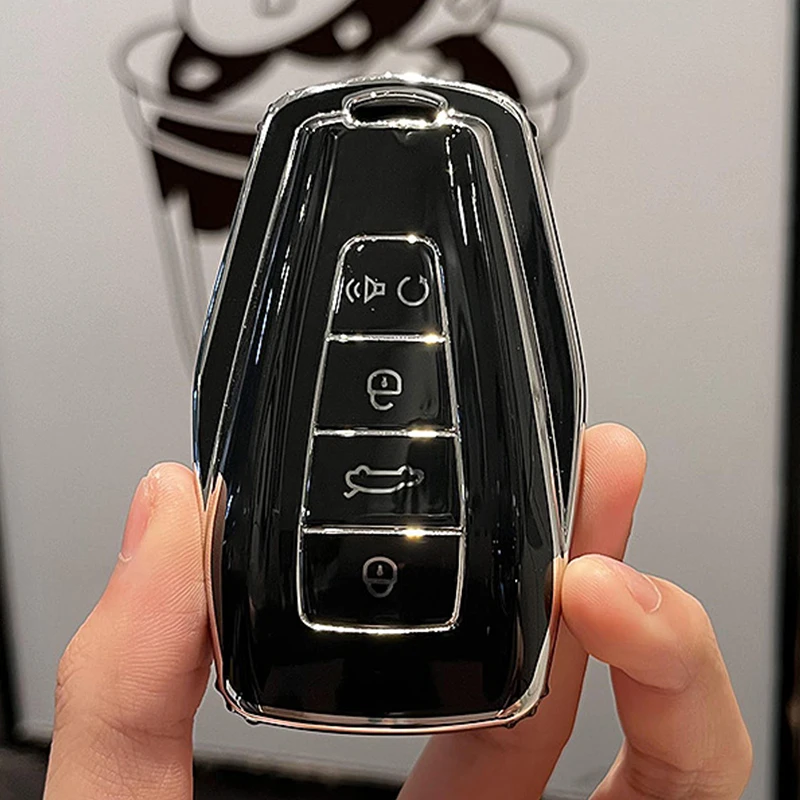 

Чехол для автомобильного ключа из ТПУ Geely Coolray X6 X7 EX7 Geometry C Emgrand Global Kulrey Hawk GX7 Okavango NL3 SUV GT GC9