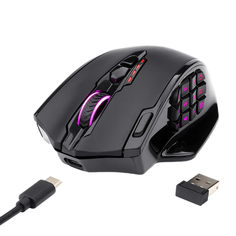 

M913 Impact Elite Wireless Gaming Mouse with 16 Programmable Buttons, 16000 DPI, 80 Hr Battery and Pro Optical Sensor