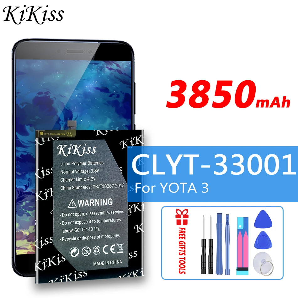 

KiKiss 3850mAh Rechargeable Battery CLYT-33001 For YOTA 3 Cell Phone