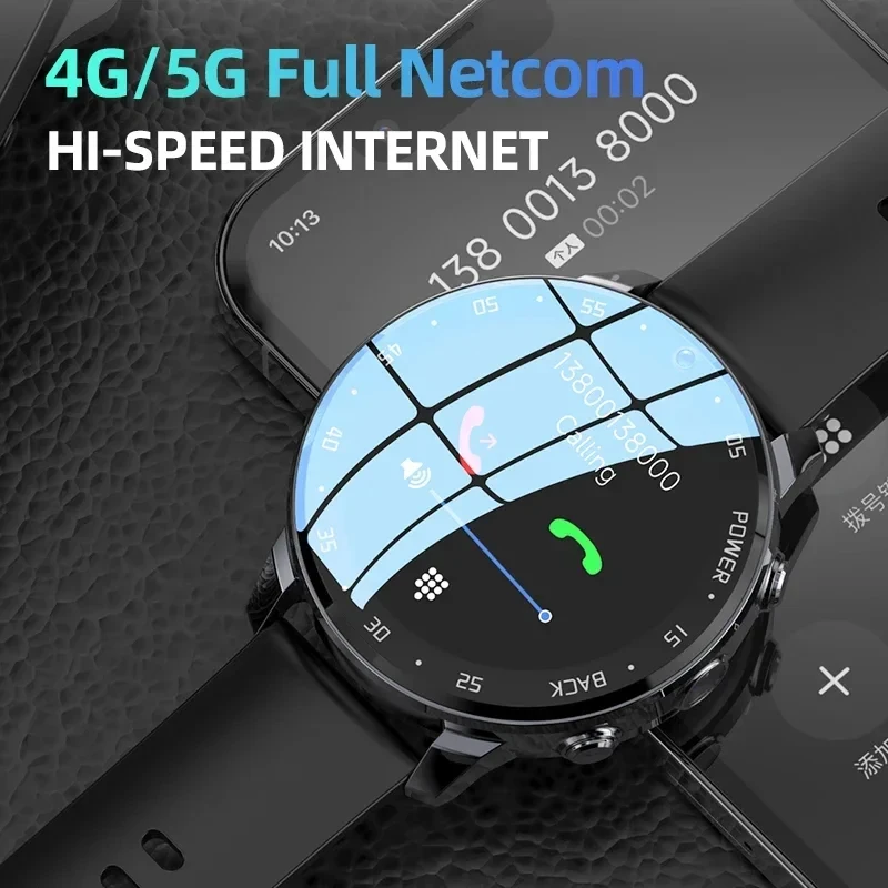 Фото Умные часы 4G Global Android для мужчин с двумя HD-камерами, 64 ГБ памяти, поддержкой SIM-карты, полным сенсорным экраном, измерением частоты сердечных сокращений, водонепроницаемостью IP67 №4