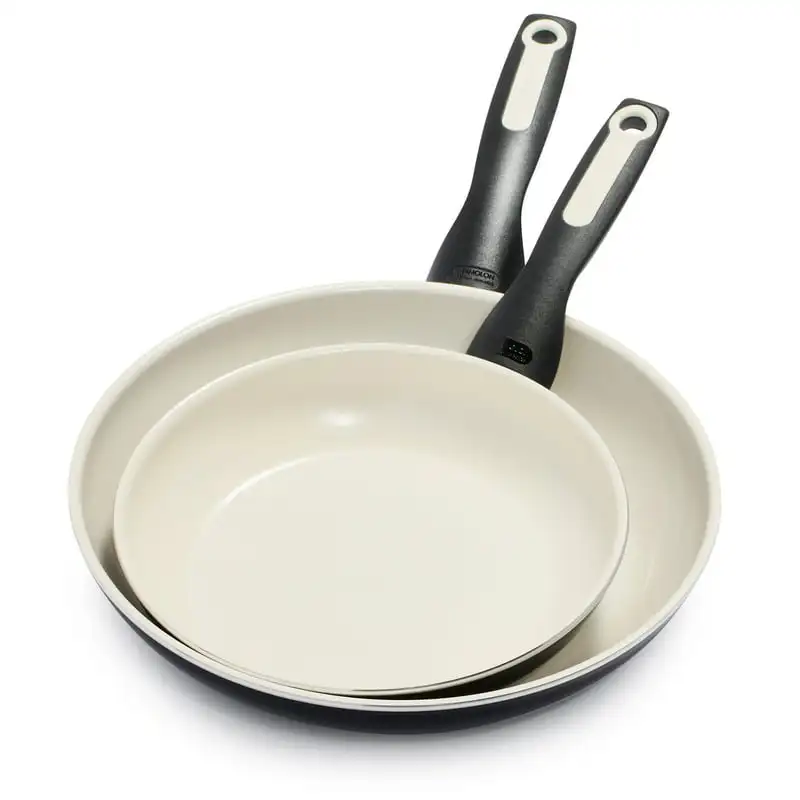 

Ceramic Nonstick 8" & 10" Frypan Set, Black