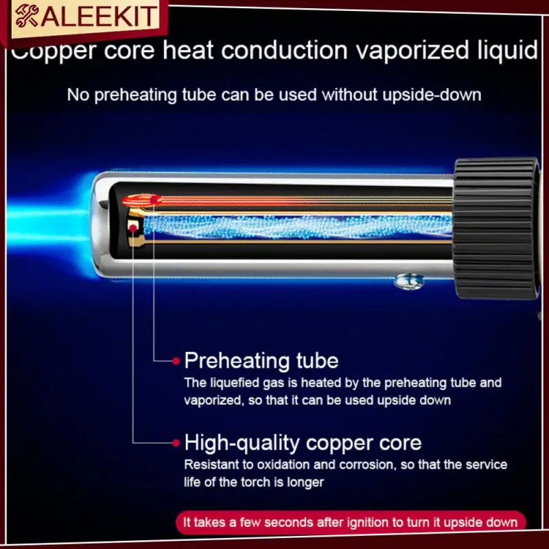 

Stable Head Flame Gun Durable Adjustable Flame Ignition Gun Resistant High Temperature Welding Torch Kitchen Baking Tools Firm