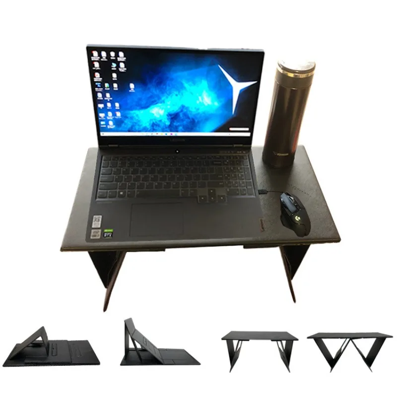 

Foldable Invisible Laptop Desk, 4 Supporting Modes Portable Laptop Stand, Magnetic Laptop Desktop Holder, Space-Saving Workspace