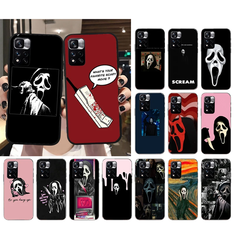 

Ghostface Scream Phone Case for Xiaomi Redmi Note 12 Pro 11S 11 10 Pro 9Pro Note9 10S Redmi 10 9C 9A Funda