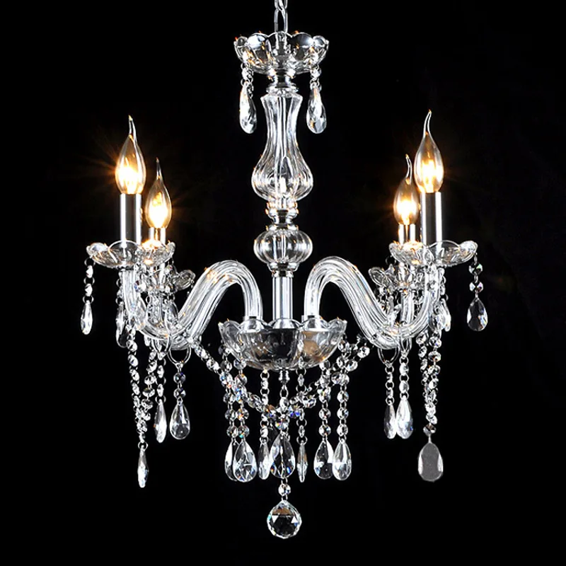 

Modern Lustre Crystal Chandeliers 1/2/3/4/5/6/8/10/12/15/18 Arms Optional Lustres De Cristal Chandelier LED Without Lampshade