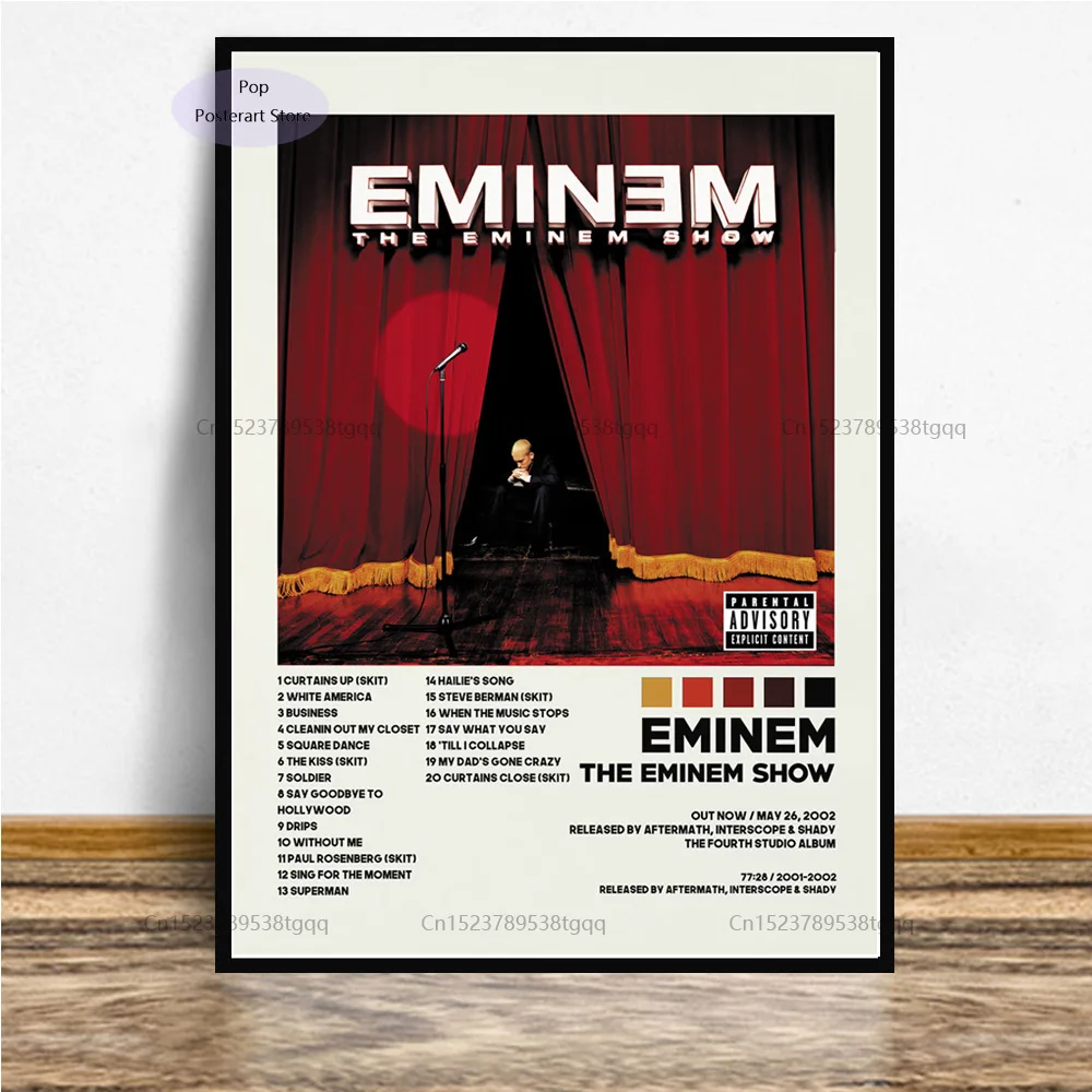 GX303 Eminem The Show Обложка альбома для музыки Звездный трекер картина Настенная декор