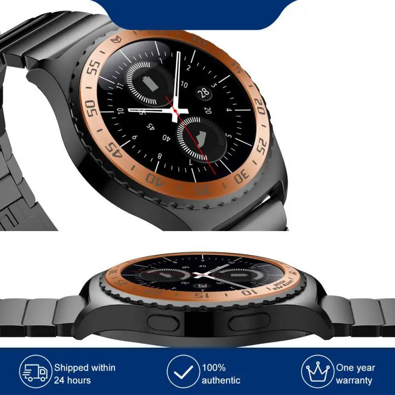 

Для Samsung Gear S2 SM-R732 Классический чехол для часов наклейка крышка с защитой от царапин стальное кольцо Безель аксессуары для умных часов