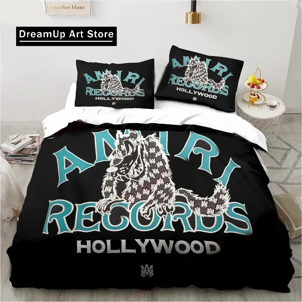 Комплект постельного белья с логотипом Amiris Graffiti для мальчиков и девочек Twin Queen King