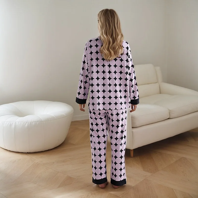 Ночная рубашка женский осенне-зимний Кардиган с длинным рукавом домашний