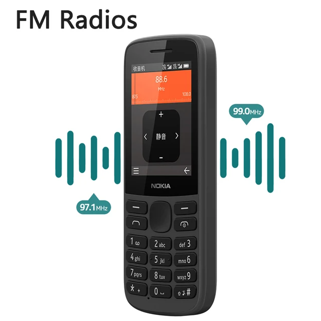 New and Original Nokia 215 4G Mobile Phone Multilingual Dual SIM 2.4 inch Cards FM Radio 1150mAh Feature Mobile Phone 3