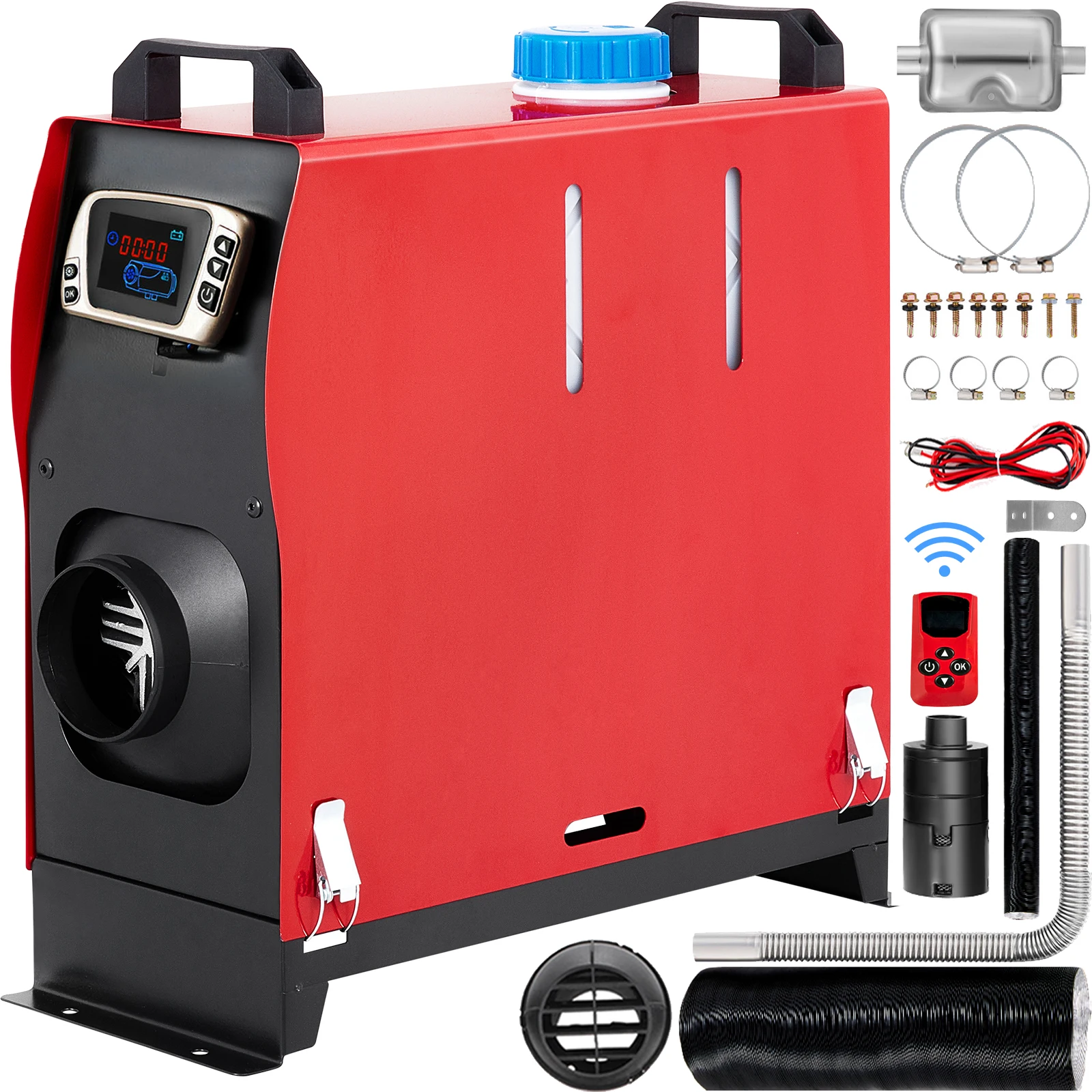 

VEVOR 5KW дизельный воздушный отопитель все в одном 12V с ЖК-переключателем пульт дистанционного управления низкий уровень шума подходит для автомобилей фургонов грузовиков RV лодки трейлер