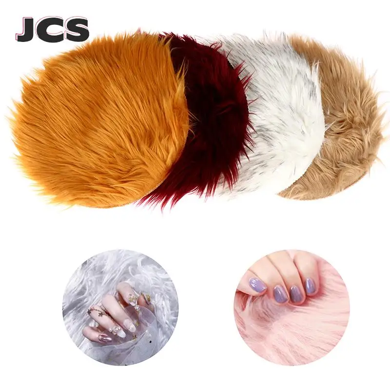 

Foldable Nail Mat Soft Fur Nail Photo Background Practice Cushion Hand Rest Pad White/Grey/Pink/Black Nail Equipment