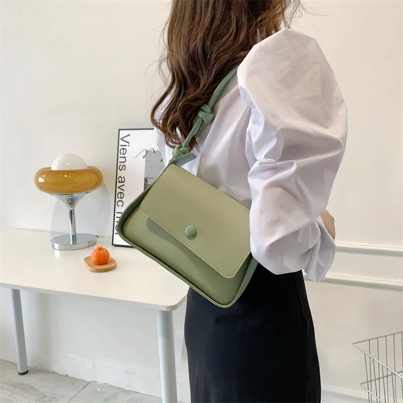 

2022 Trendy Small PU Leather Women's Designer Handbag Luxury Brand Underarm Shoulder Crossbody Bags Kawaii Cute Totes