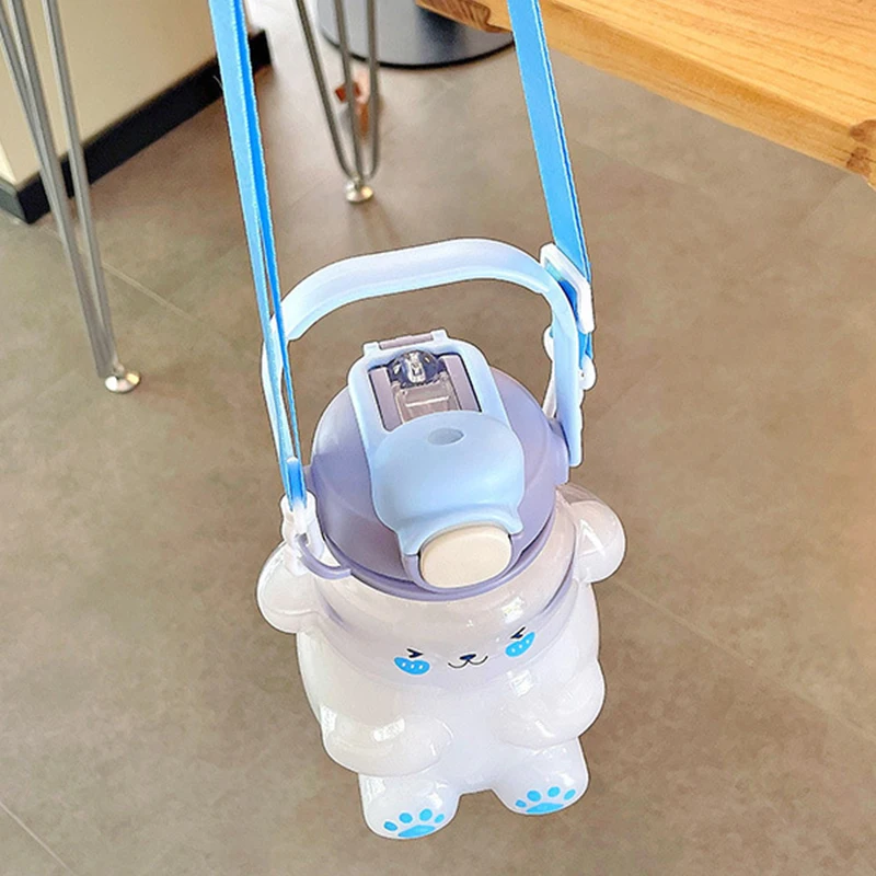 Милая кружка с кроликом милая бутылка для воды девочки 1 л соломинкой бесплатная