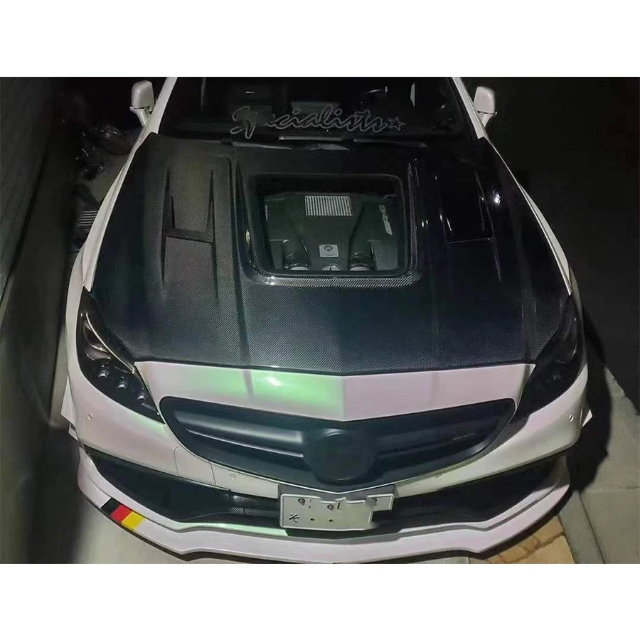 Для Mercedes Benz CLS Class W218 AMG CLS63 Капот из углеродного волокна Крышка двигателя